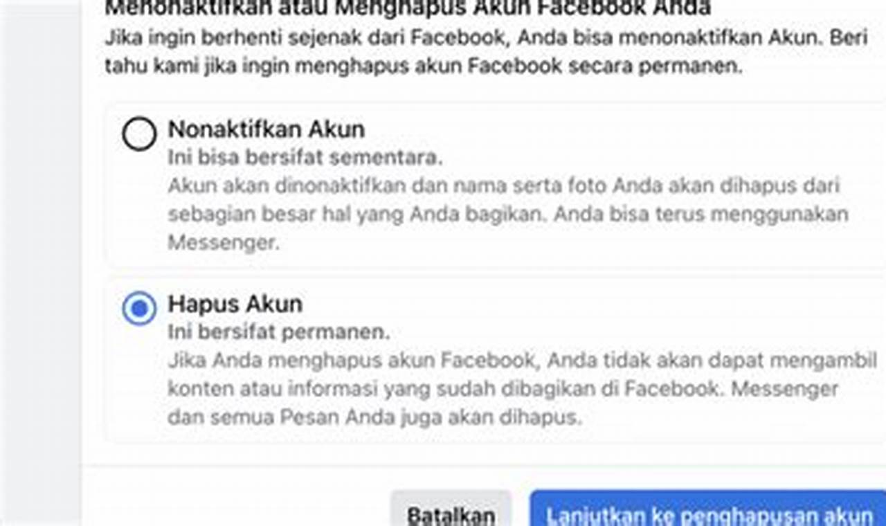 Rahasia Menonaktifkan Akun FB dengan Mudah dan Cepat