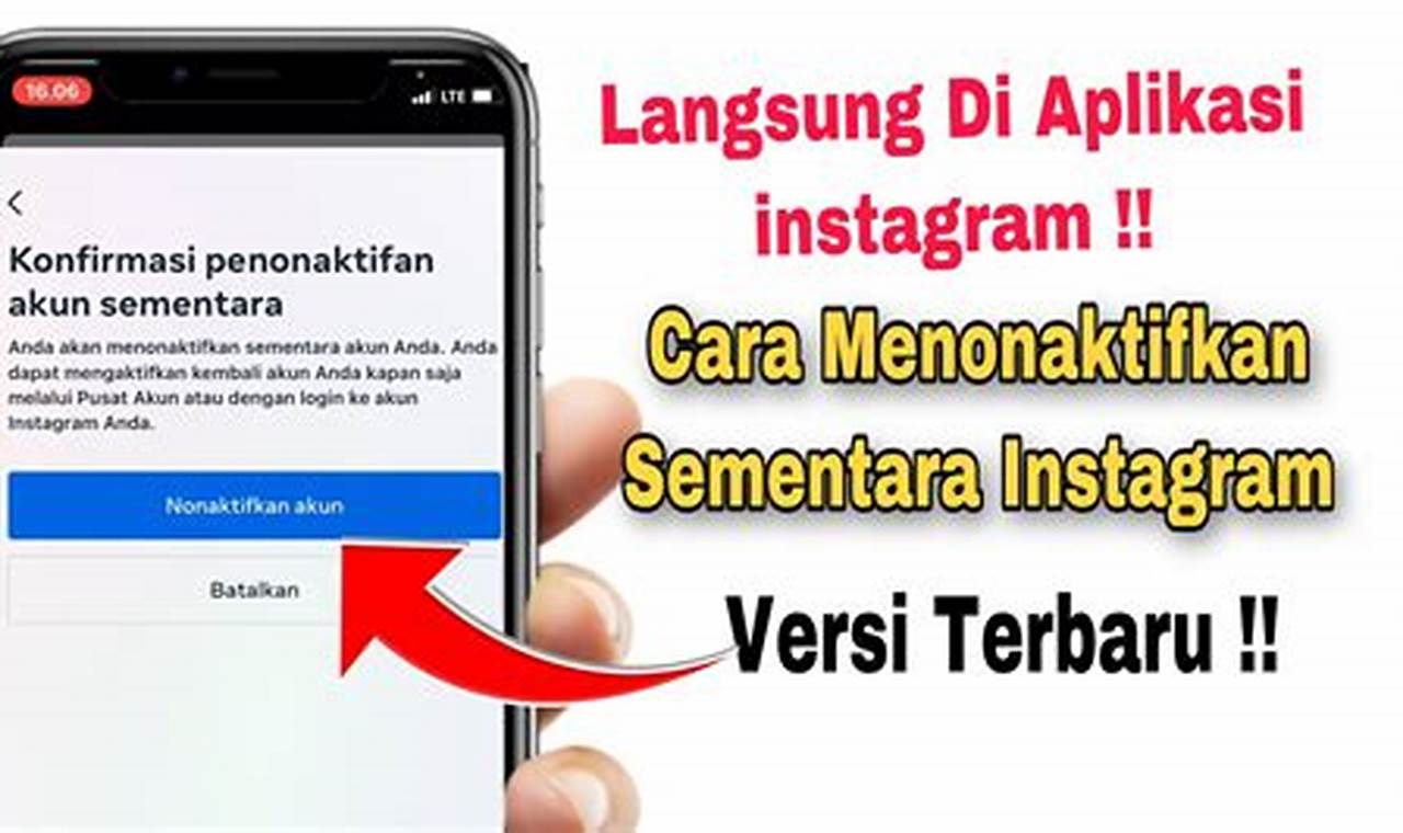 Cara Menonaktifkan IG Sementara dengan Mudah dan Cepat