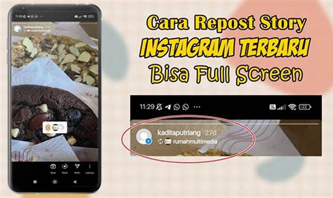 Cara Mudah dan Cepat Repost Story Instagram Full