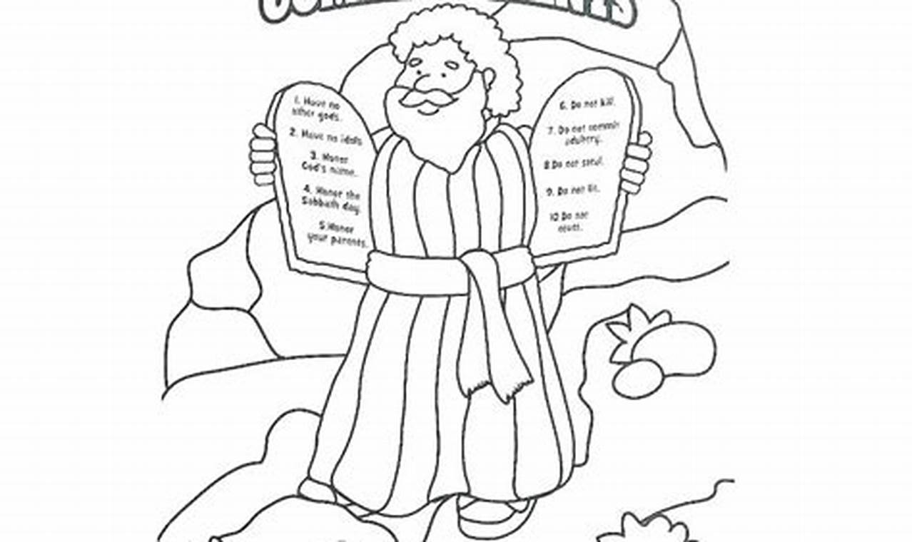 Unleash Creativity and Spirituality: Catholic Ten Commandments Coloring Pages for Faith-Filled Fun