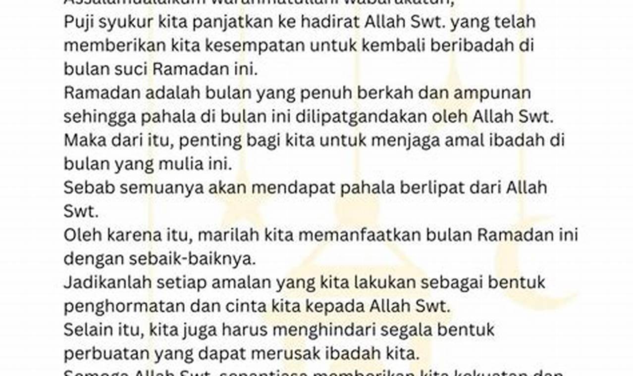 Rahasia Ceramah Lucu Puasa Ramadhan yang Bakal Bikin Jamaah Ngakak dan Terinspirasi!
