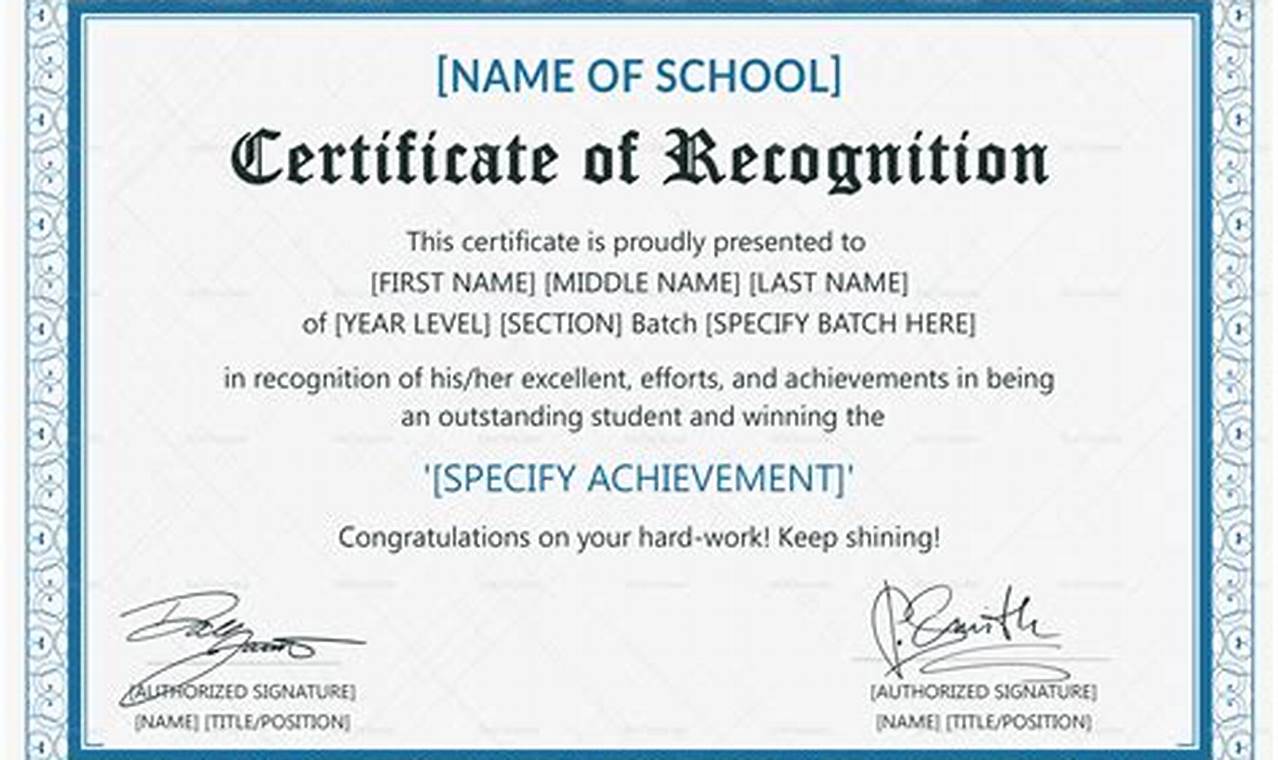 Unveiling the Power of Certificates of Recognition: Discoveries and Insights