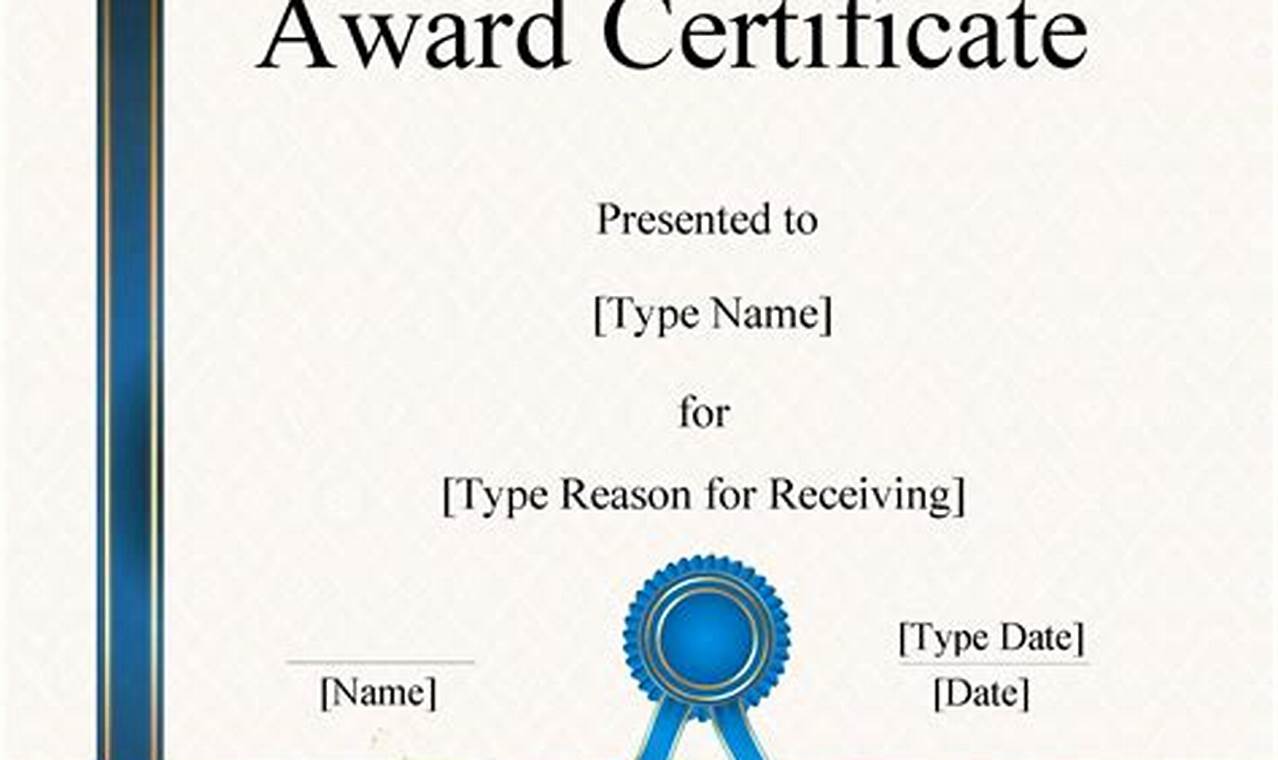Unveiling the Secrets of Certificate Templates in Word: A Treasure Trove of Insights