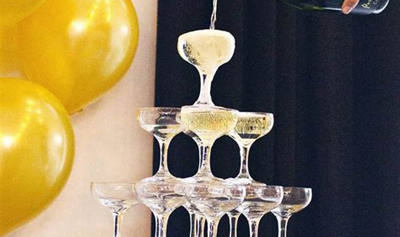 Champagne Towers: Elevate Your Wedding Celebration with a Touch of Elegance