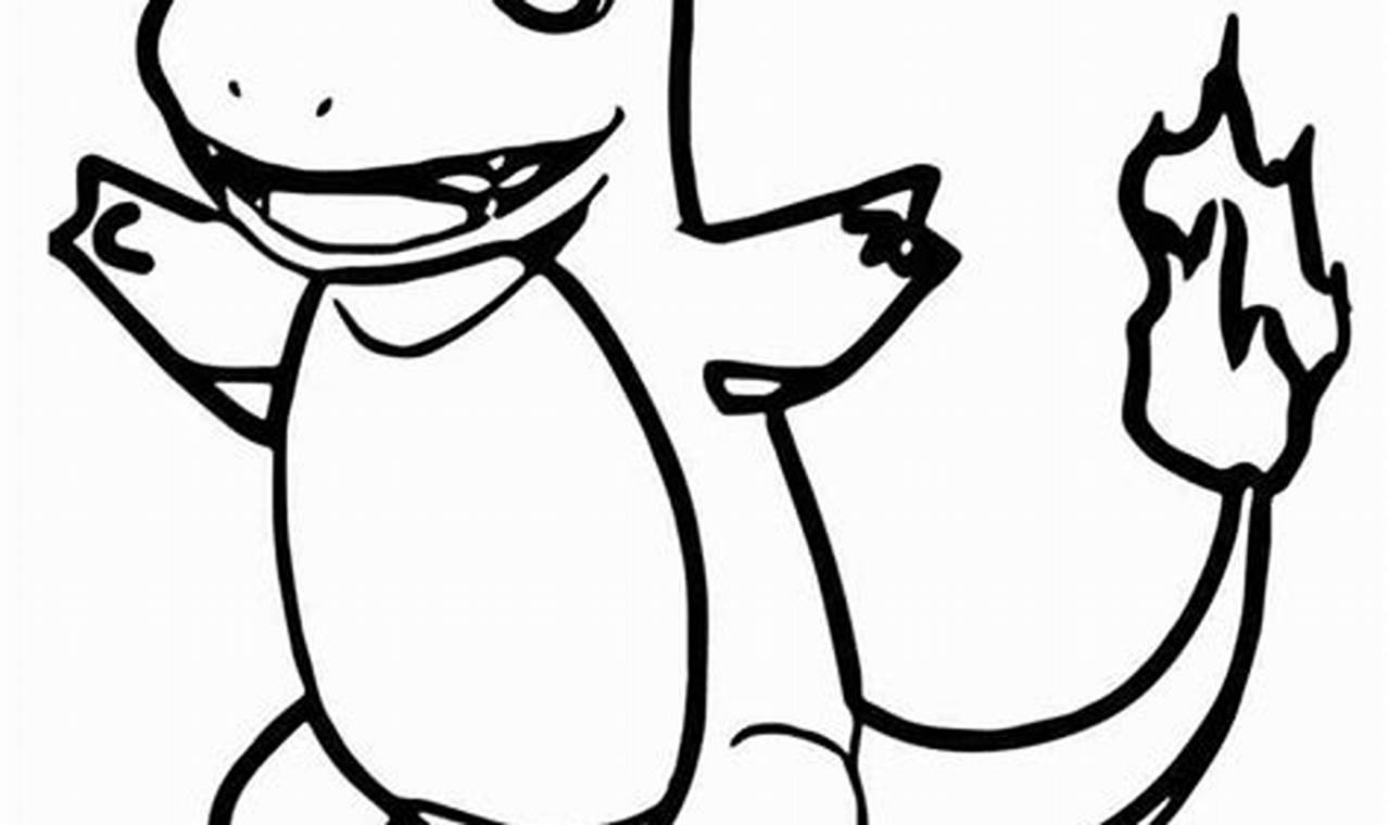 Charmander Coloring Page