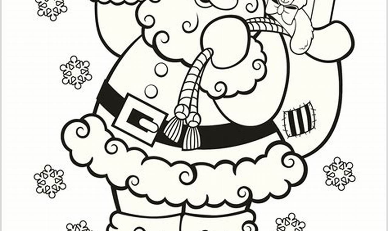 Free Christmas Santa Coloring Pages: Festive Fun for Kids!