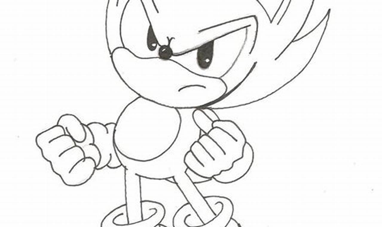 Dive into Super Speedy Coloring: A Guide to Classic Super Sonic Coloring Pages