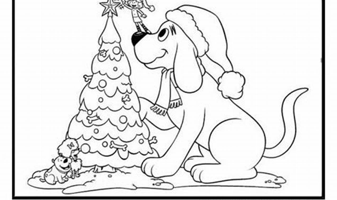 Unleash Holiday Cheer: Your Guide to Clifford Christmas Coloring Pages