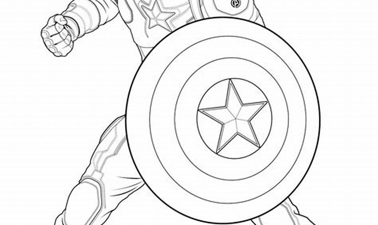 Coloring Pages Of Captain America