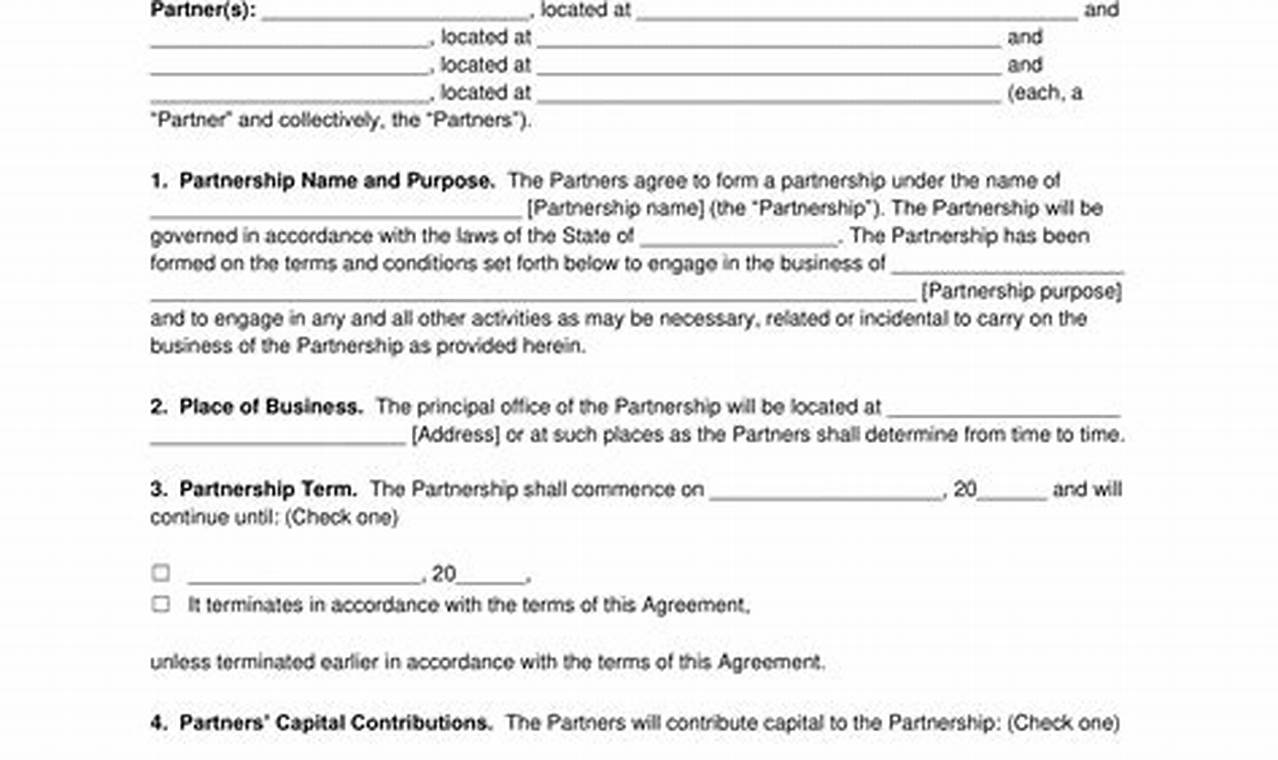 Commercial Co-Venture Agreement Template: A Comprehensive Guide for Collaboration