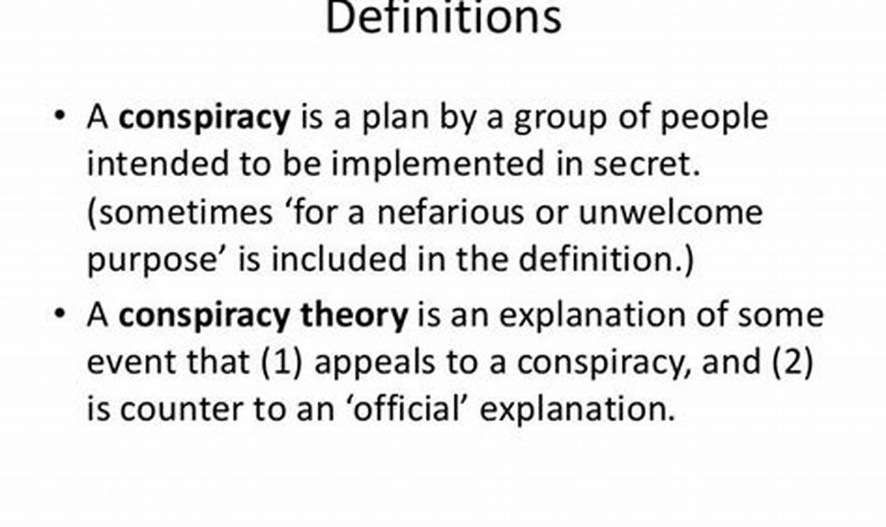 conspiracy meaning in