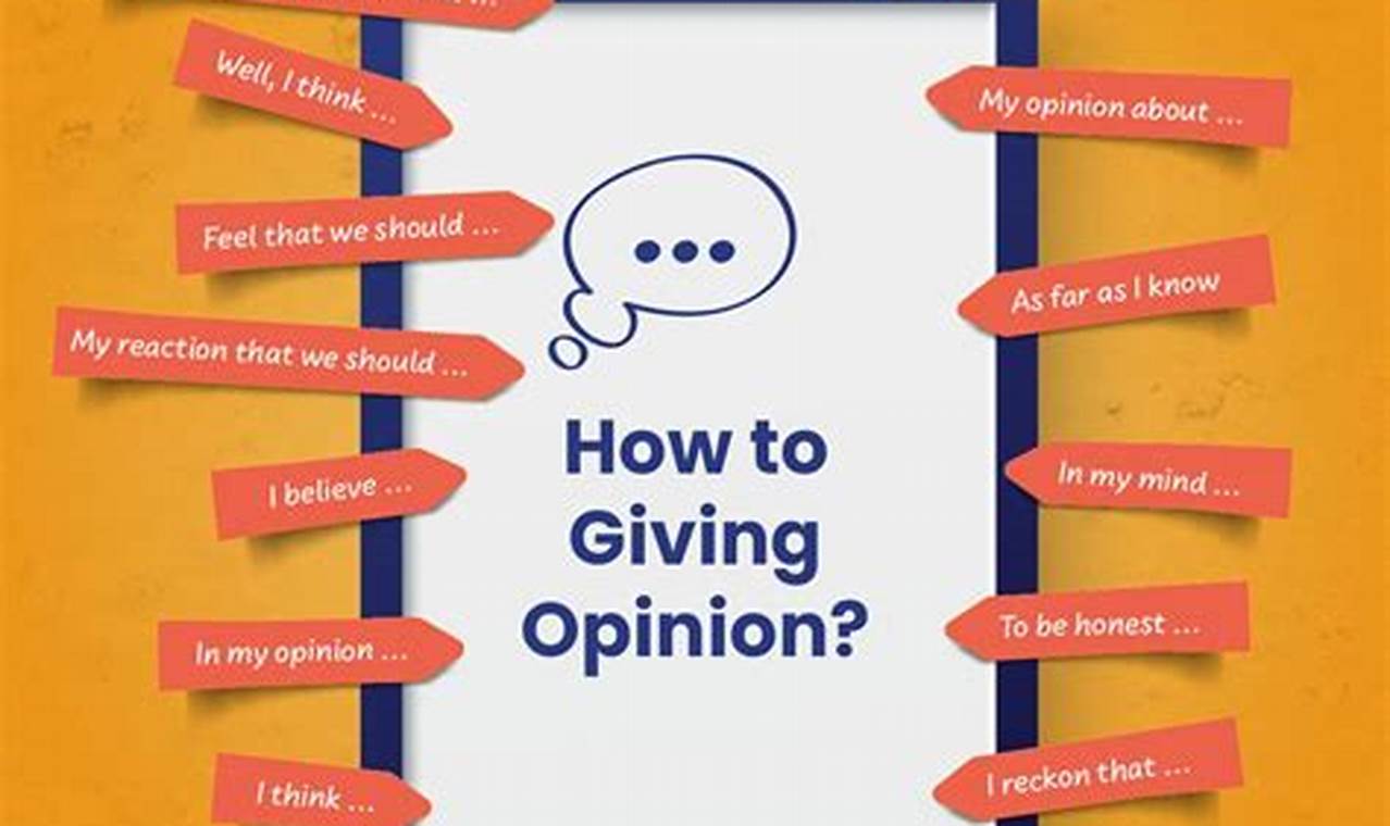 Contoh Giving Opinion: Panduan Lengkap Menyampaikan Pendapat Efektif