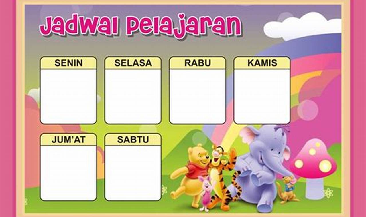 Contoh Jadwal Pelajaran SD Kreatif: Panduan Mengajar Inovatif