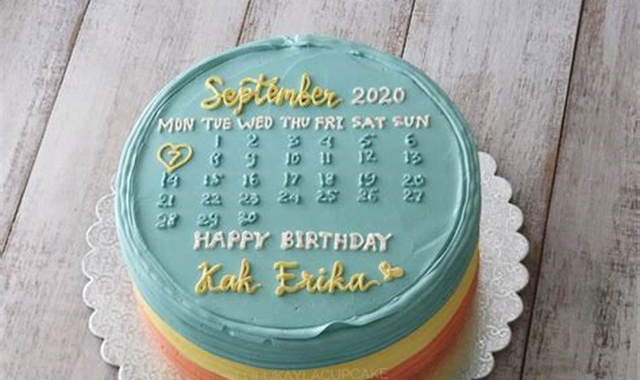 Temukan Inspirasi Kue Ulang Tahun Kalender yang Unik dan Berkesan