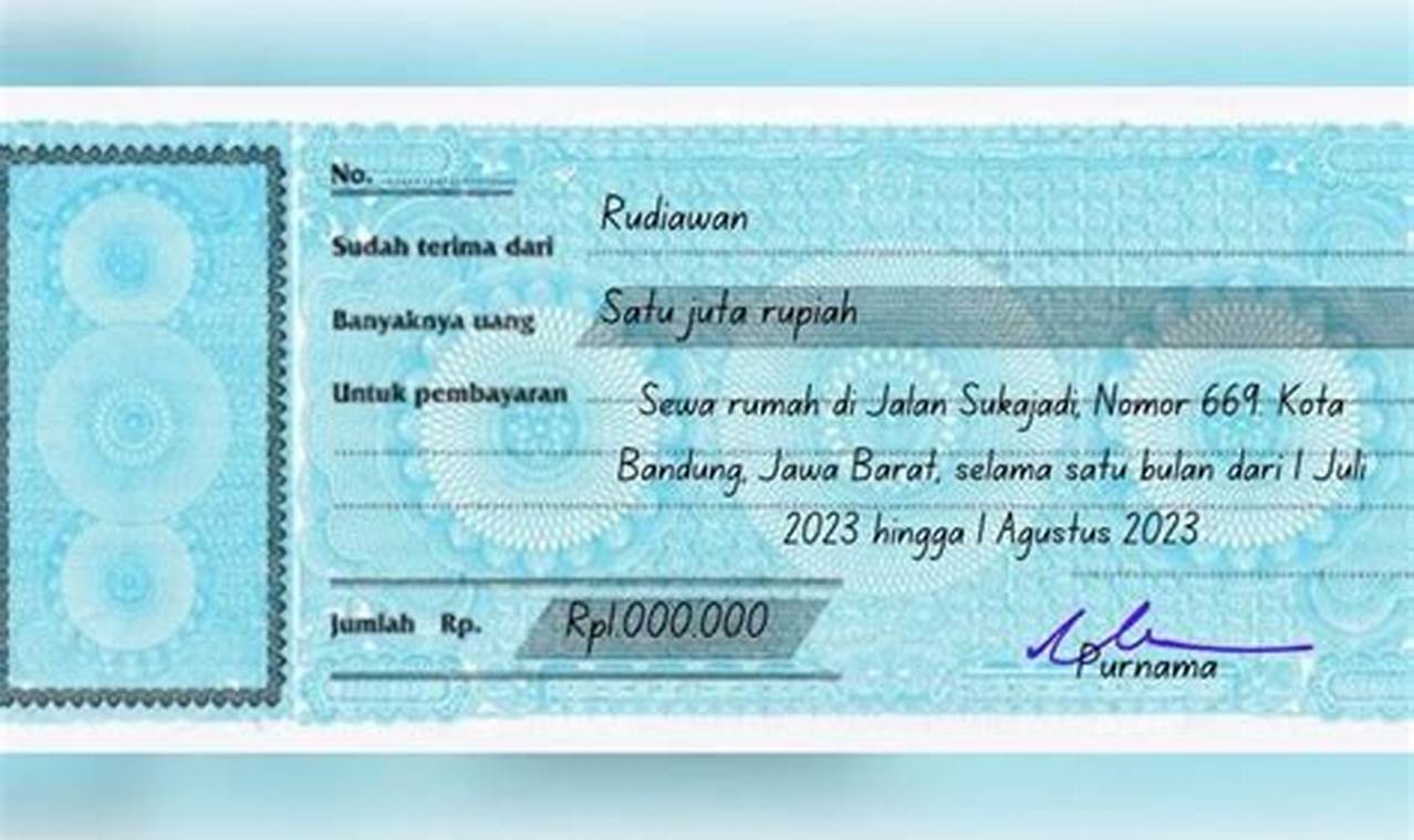 Tips Membuat Kwitansi yang Baik dan Benar: Referensi Lengkap