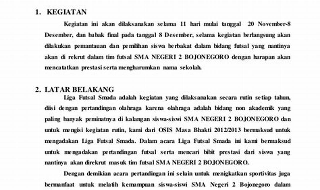 Panduan Lengkap: Contoh Teks Proposal Kegiatan yang Efektif