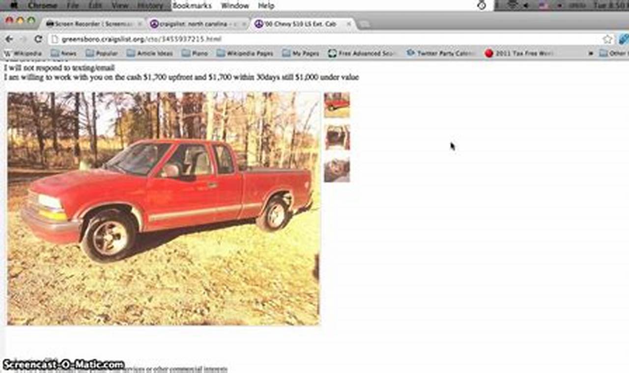 craigslist sc trucks