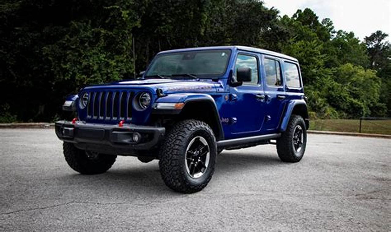 dark blue jeep wrangler for sale