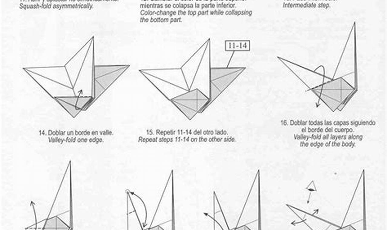 directions for origami swan