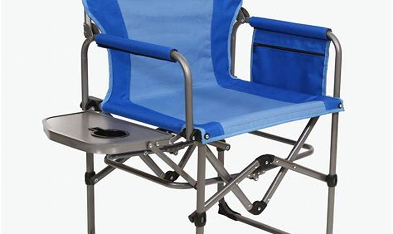 Director Camp Chair with Side Table: Comfort and Convenience for Outdoor Adventures