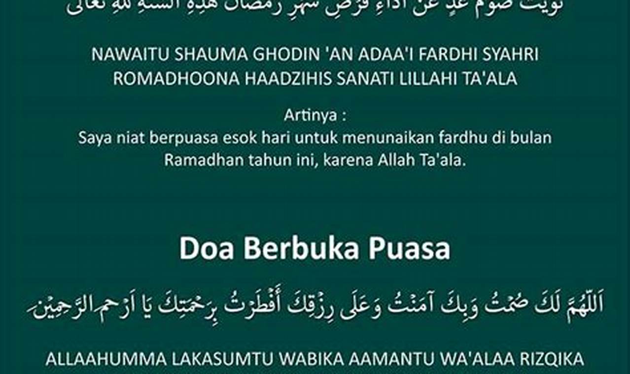 Panduan Lengkap Doa Mau Puasa Ramadhan