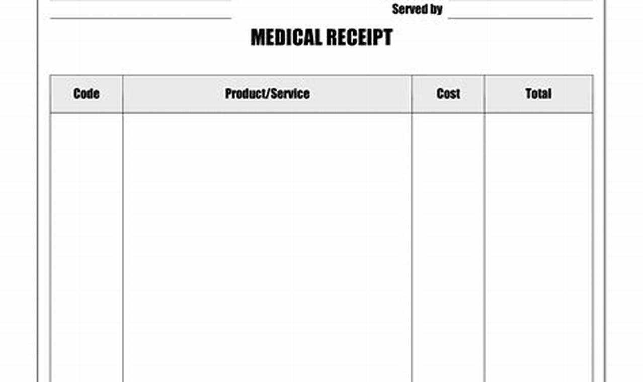 Doctor Bill Template: A Guide to Creating Professional Invoices