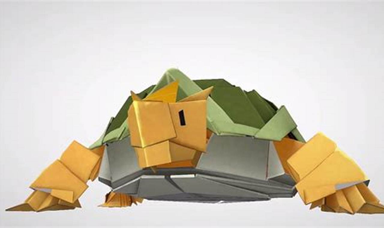 Earth Vellumental Origami Instructions: Create a Magical Guardian from Paper