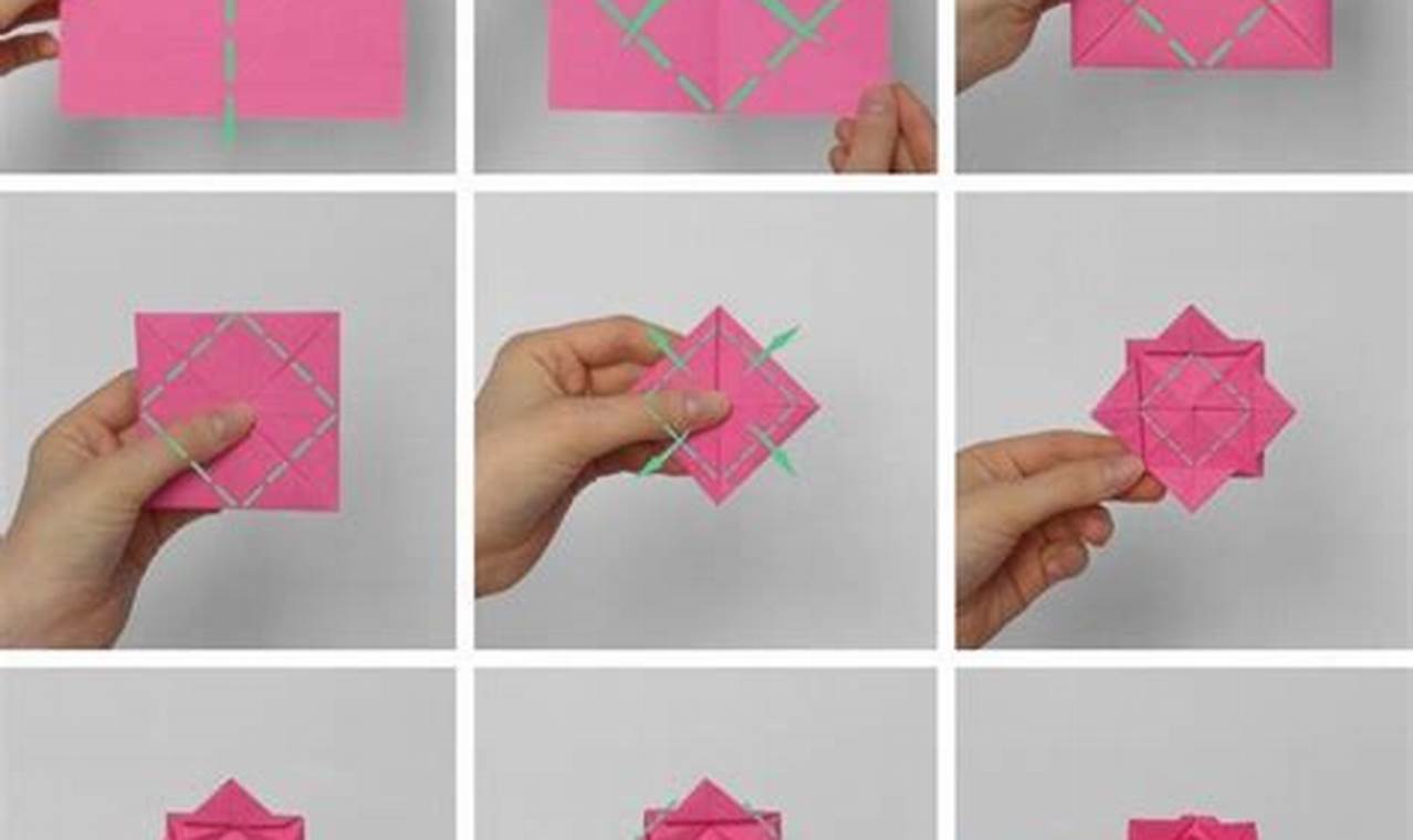easy flat origami flowers