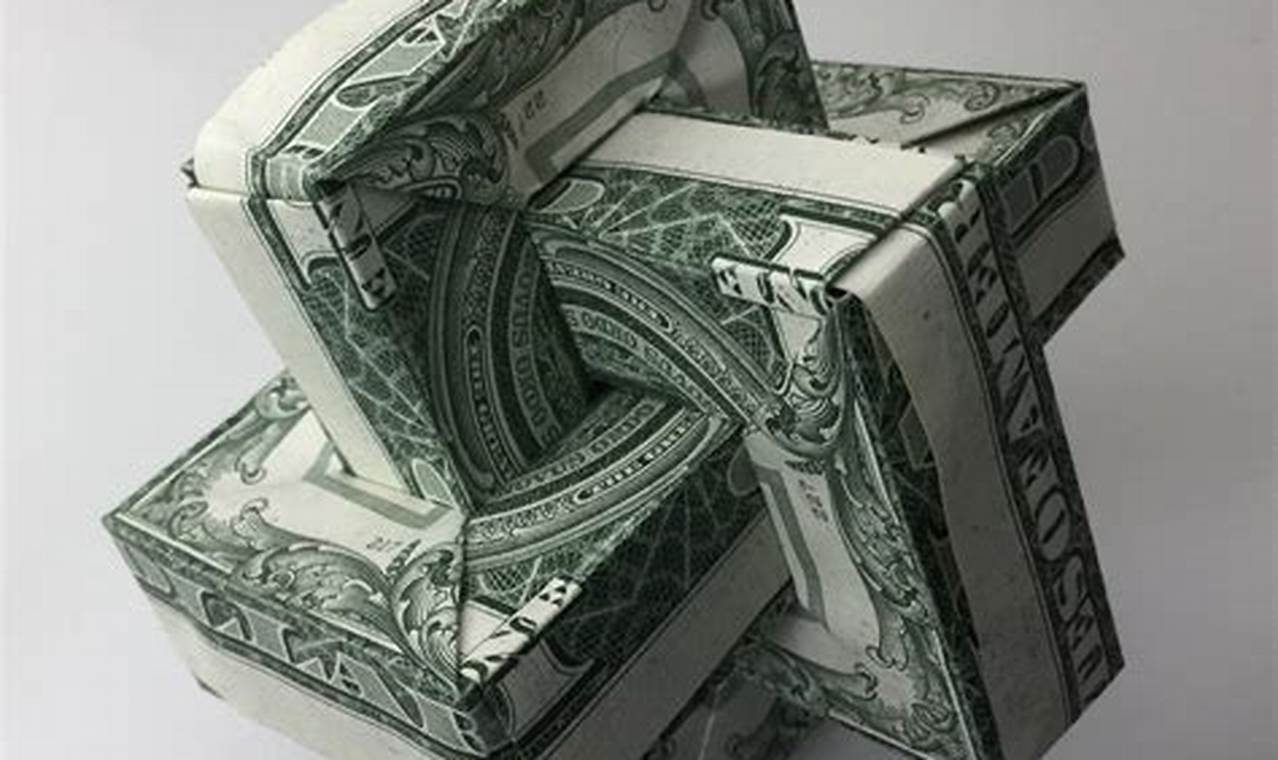 easy origami using a dollar bill
