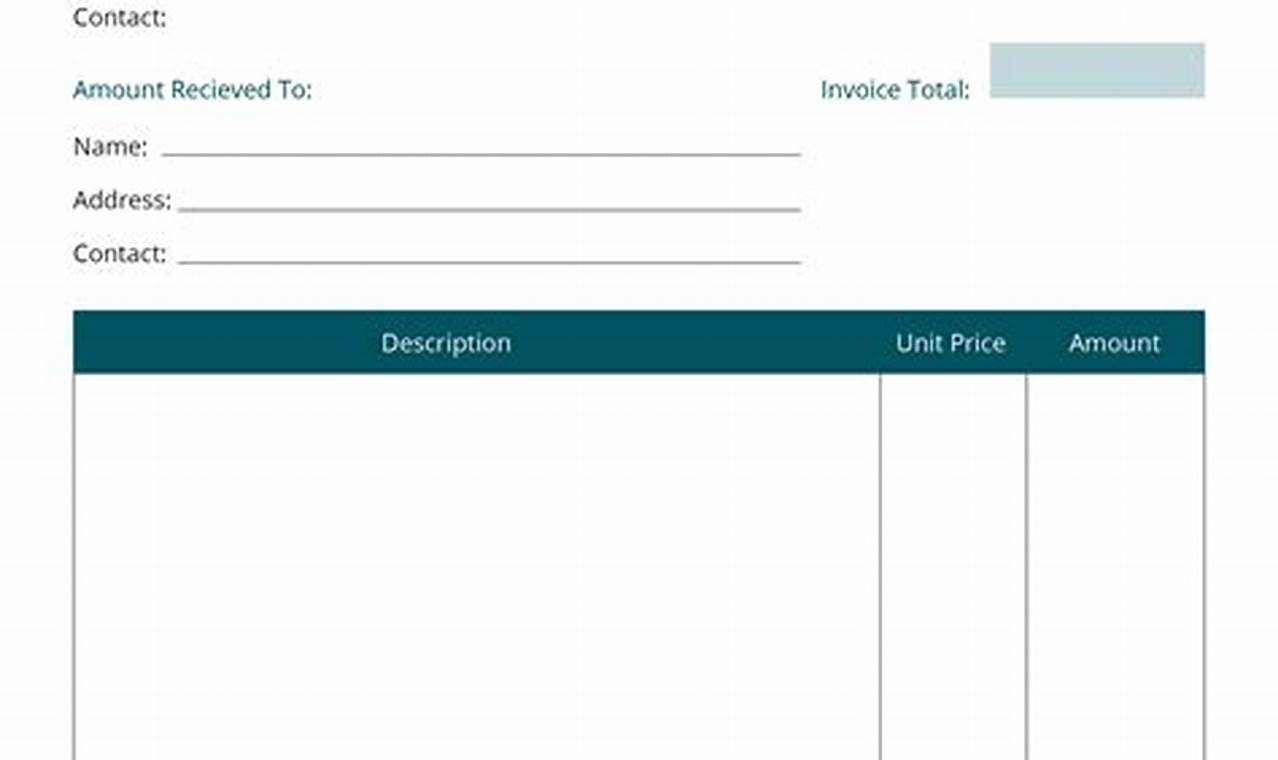 Easy-to-Edit Word Invoice Template: Streamline Your Billing Process