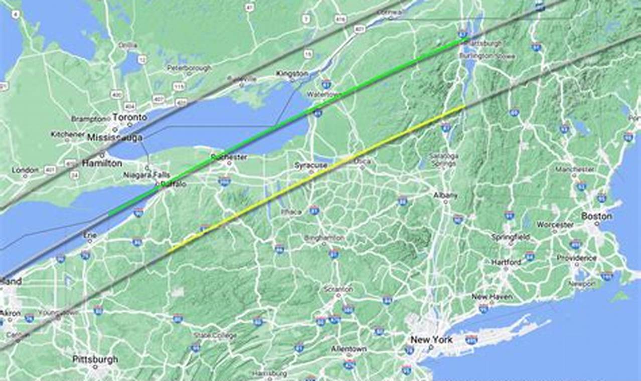 Eclipse Path 2024 New York