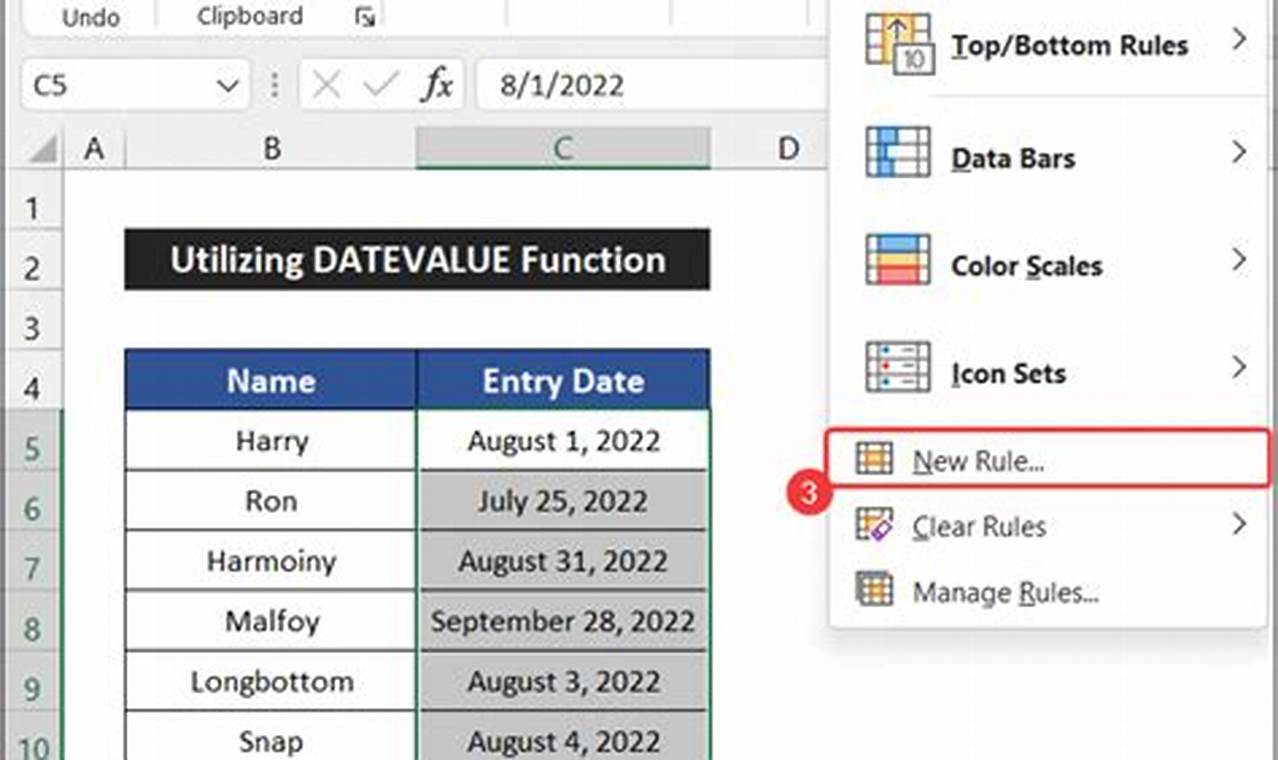 Unlock Excel's Power: Discover Data Insights with Conditional Formatting Dates