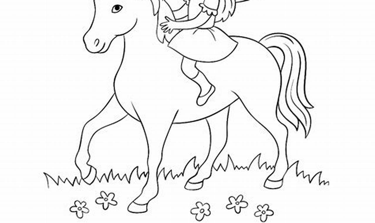 fairy and unicorn coloring pages