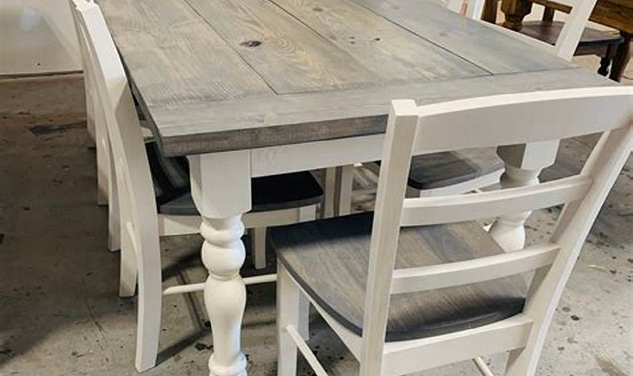 Farmhouse Kitchen Table and Chair Sets: A Timeless Addition to Your Home