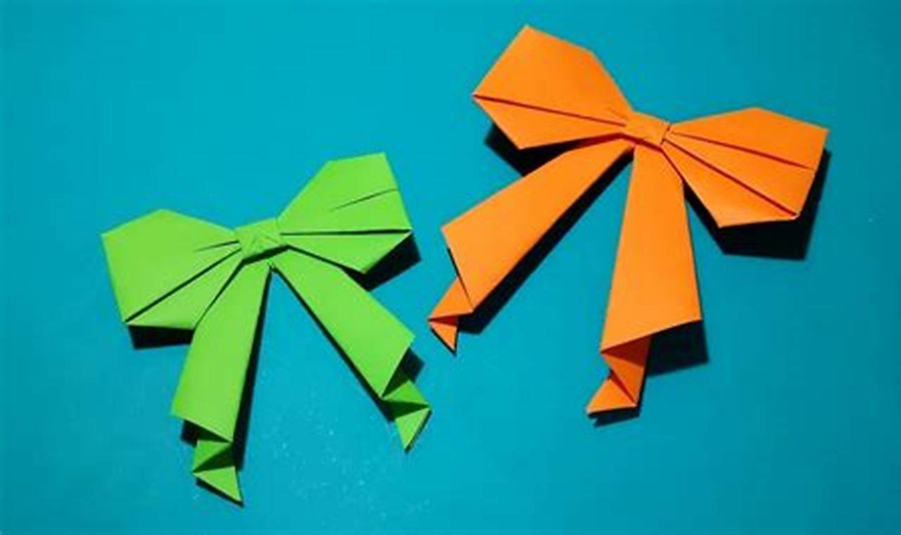 How to Fold a Simple Origami Bow