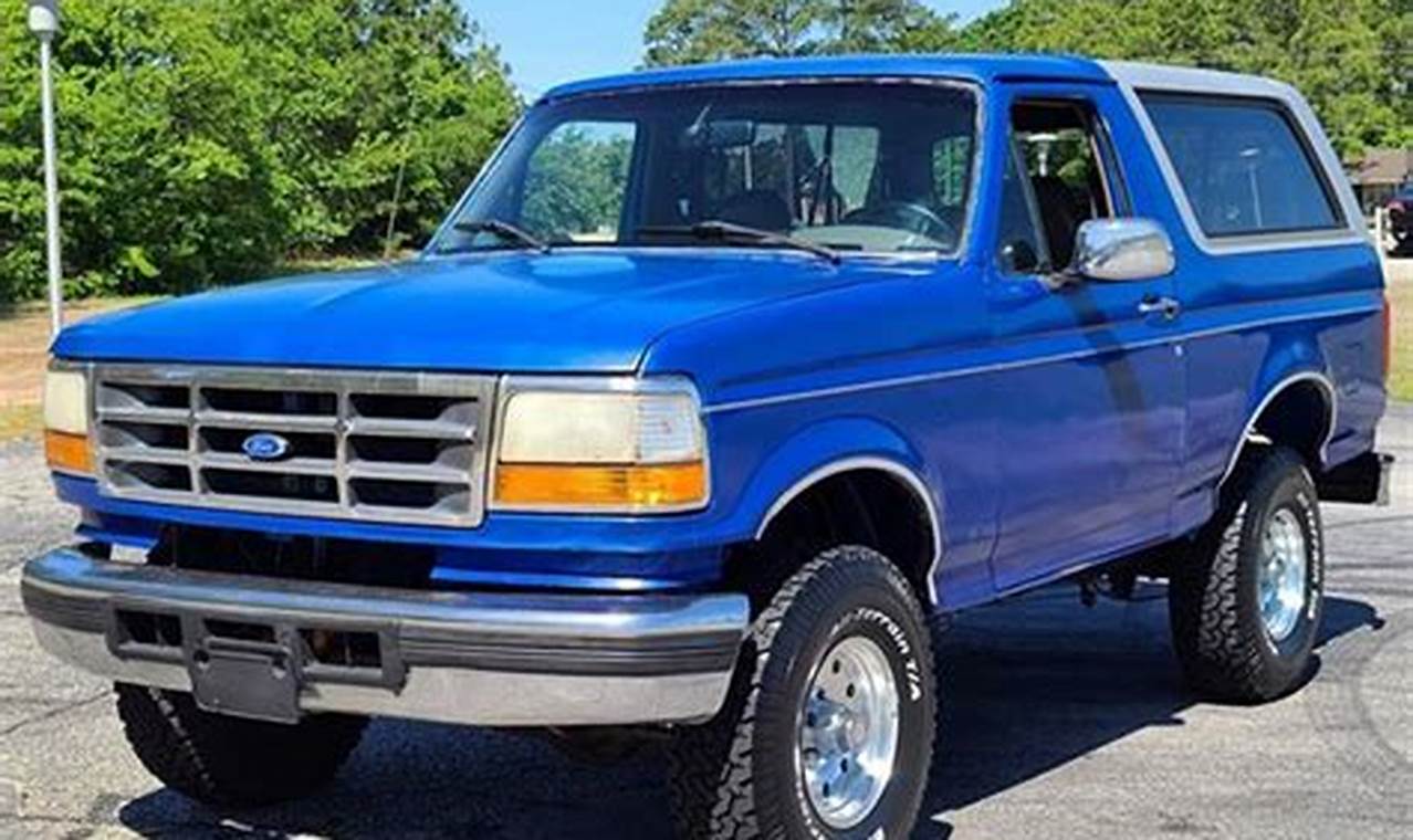 ford bronco 1995 for sale