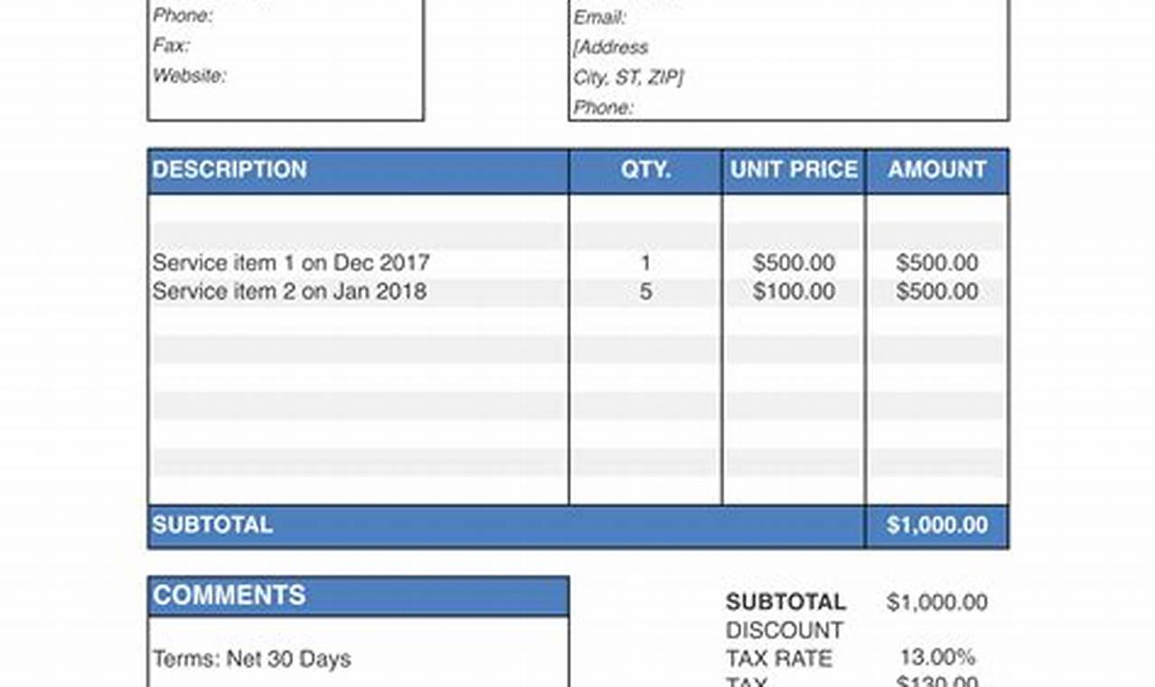 Free Service Invoice: A Guide to Creating and Sending a Professional Invoice
