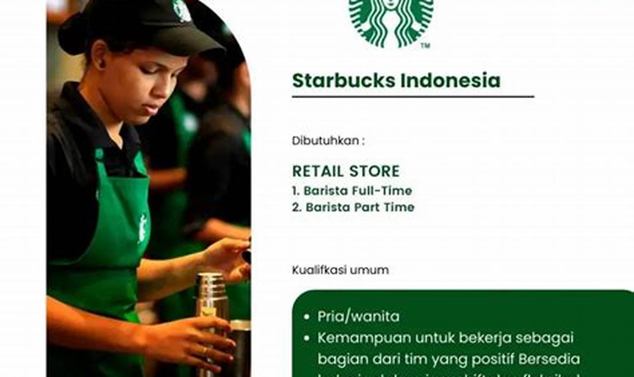 gaji kerja di starbucks