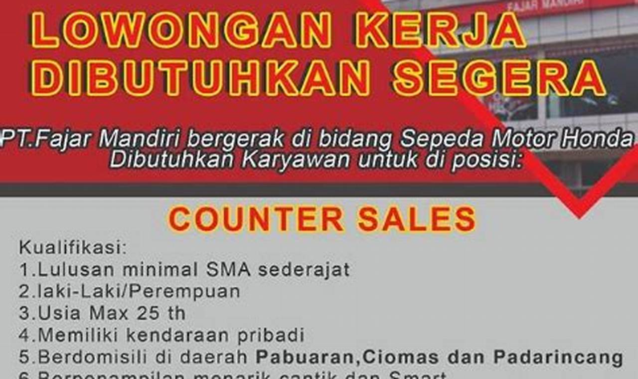 gaji sales counter
