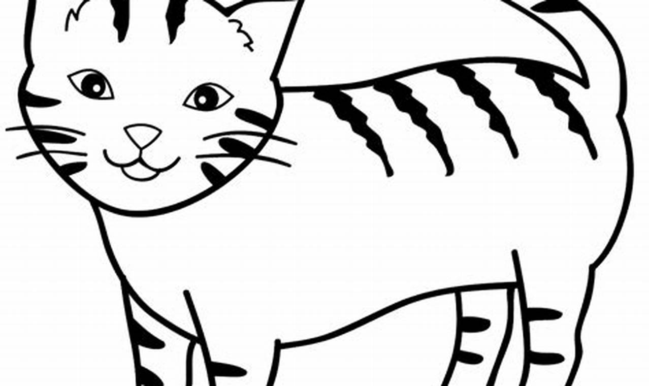 Gambar Kucing Kartun Hitam Putih: Koleksi Lengkap dan Menarik
