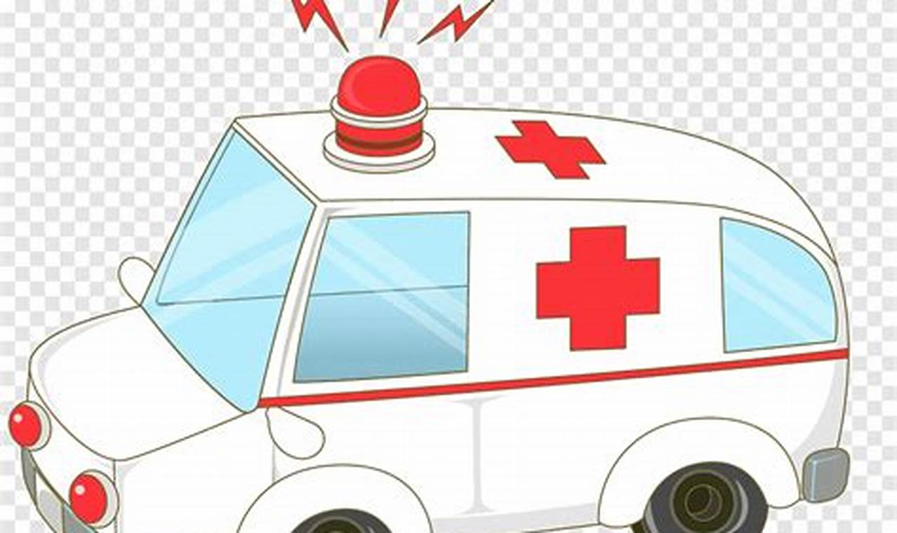 gambar mobil ambulance kartun