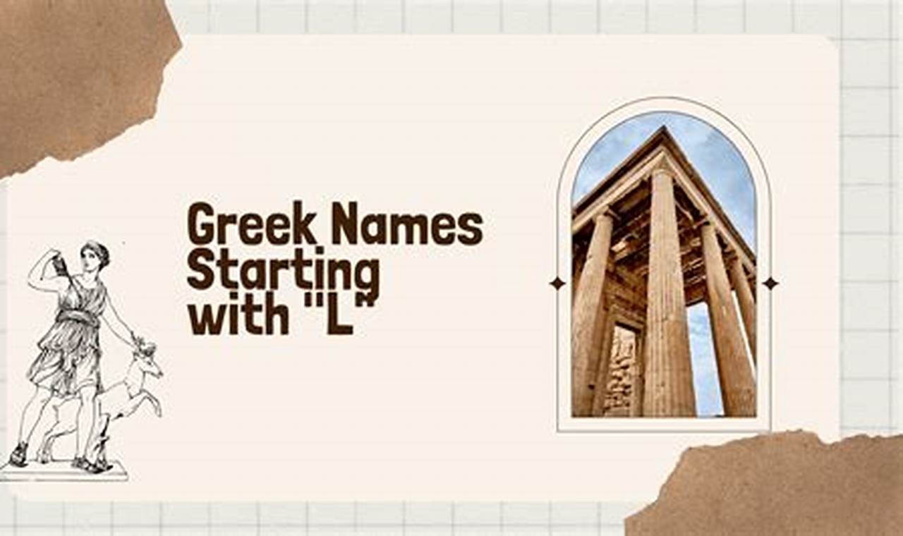 Greek Names Beginning With L