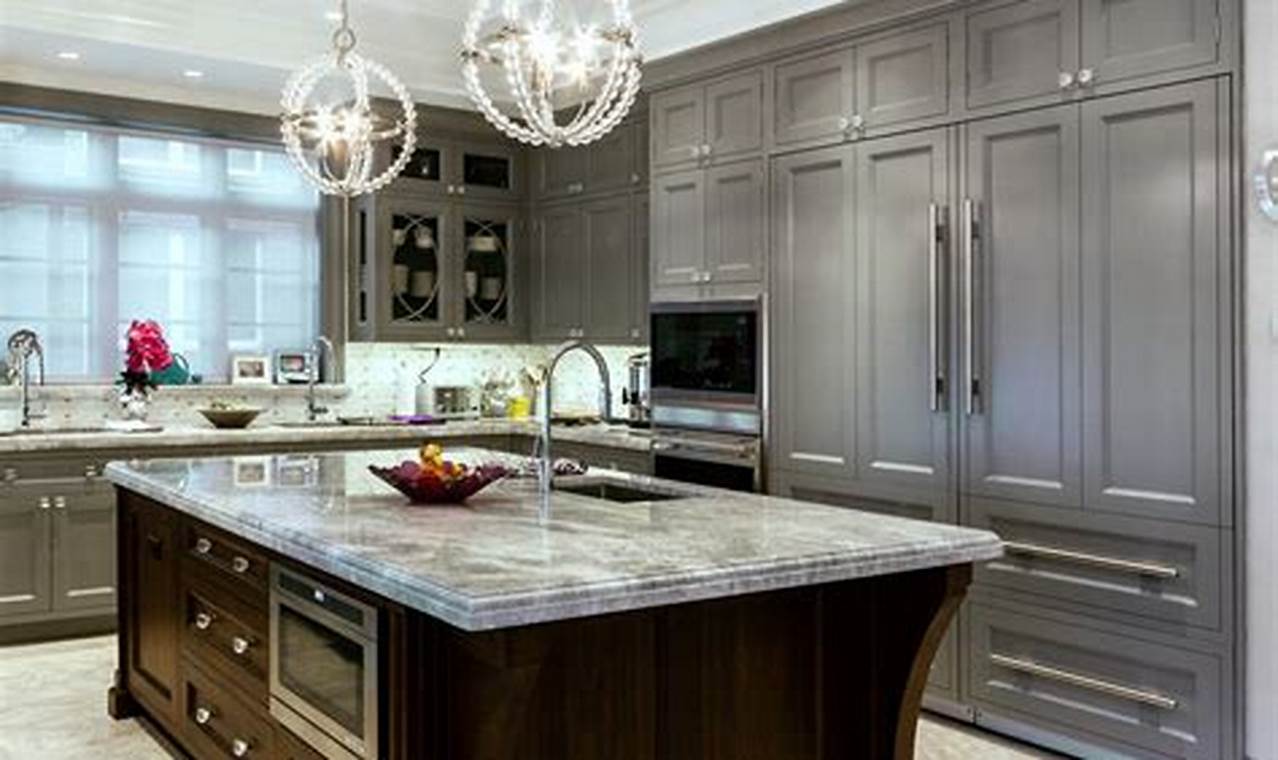 grey color kitchen cabinets