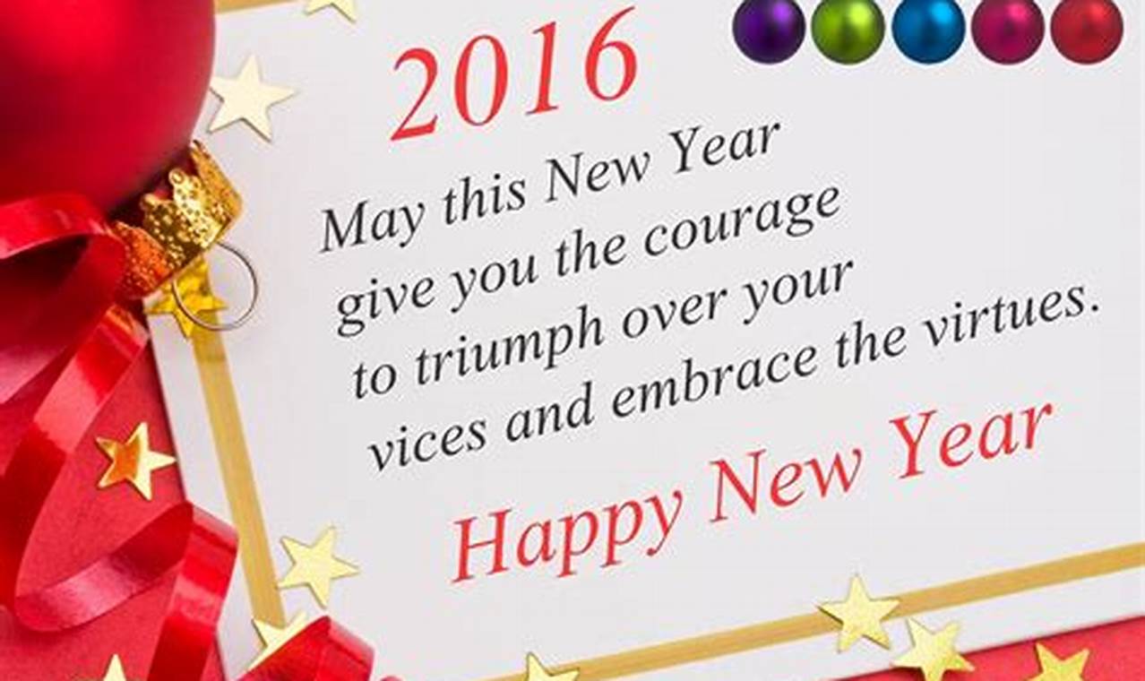 Sparkling Sentiments: Crafting Heartfelt Happy New Year 2016 Wishes via Text