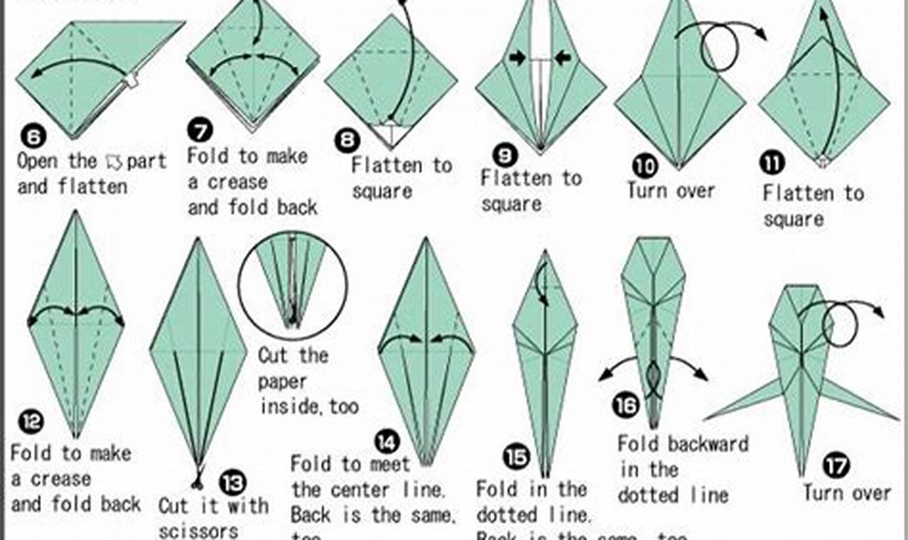 hard origami step by step