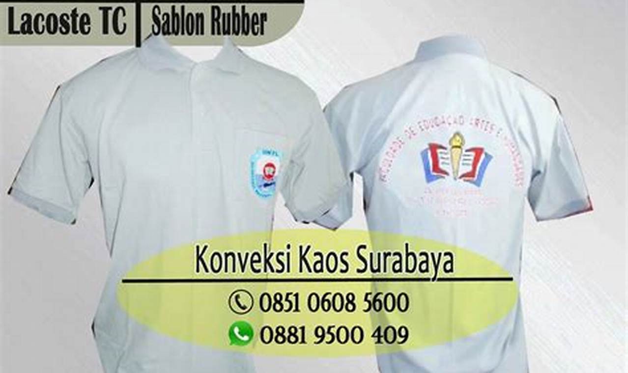 harga kaos kerah sablon surabaya