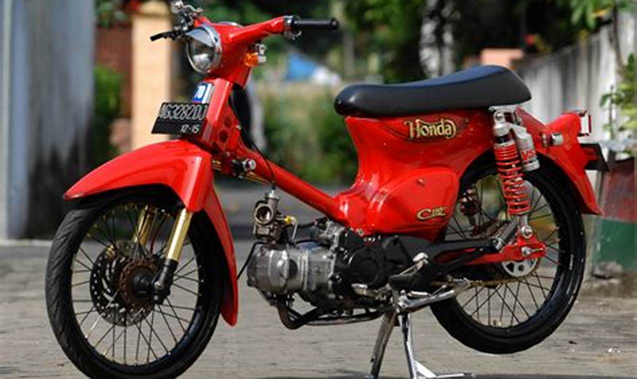 harga motor honda c70 modifikasi