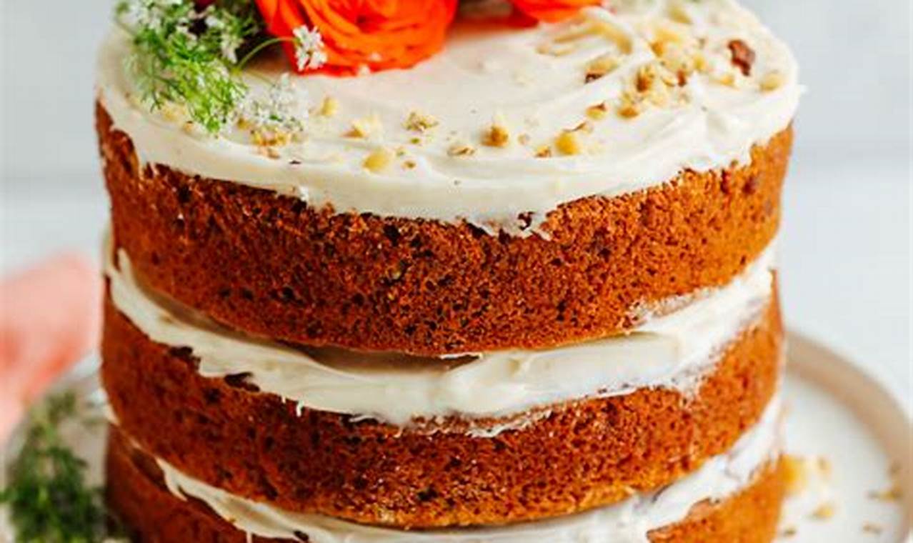 Healthy Vegan Cake Carrot