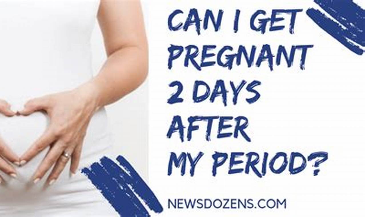 How Soon Can You Get Pregnant After Your Period Ends?