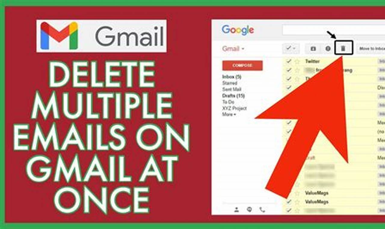 how to delete multiple emails in gmail app on iphone